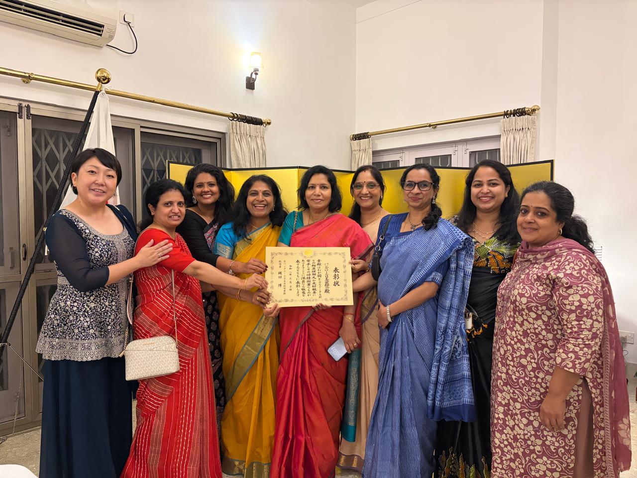 BNK members celebrating the Ministry of Foreign Affairs of Japan Commendation